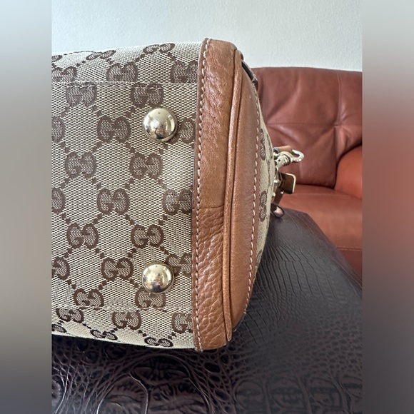 Authentic Gucci Tote Bag in GG Canvas Brown - Picture 10 of 14